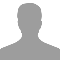 Eine graue Silhouette einer Person ohne erkennbare Gesichtszüge oder Details, die sich vor einem transparenten Hintergrund abzeichnet. Die Figur ist von den Schultern aufwärts dargestellt.