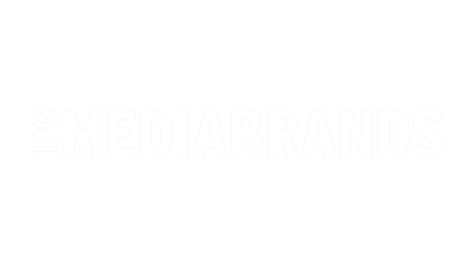 Weißer Hintergrund mit dem Schriftzug IPG MEDIABRANDS in großen, fetten, weißen Großbuchstaben in der Mitte. Das Logo ist einfach und enthält keine zusätzlichen Grafiken oder Farben.