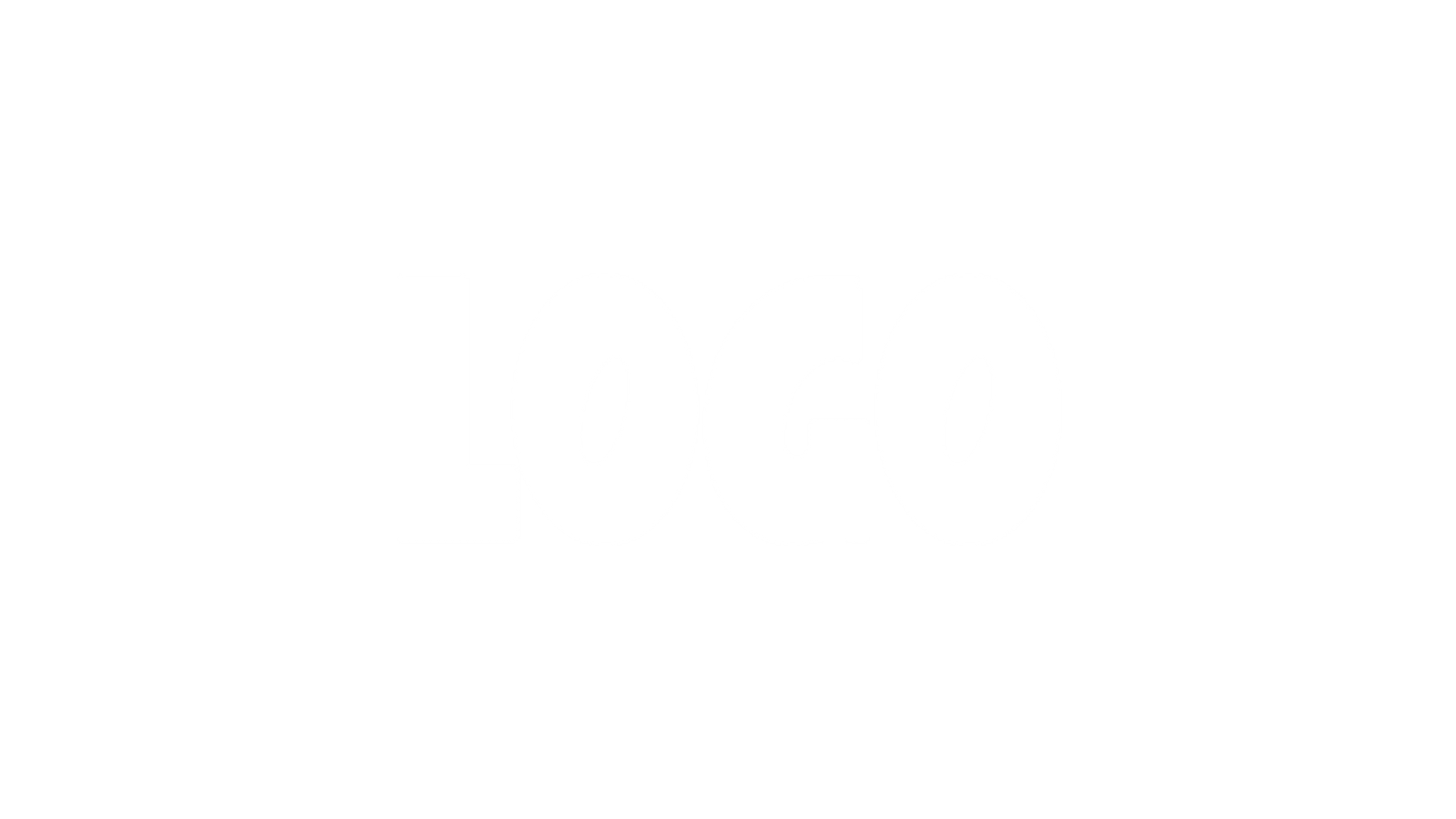 Ein einfacher weißer Hintergrund mit dem Wort LOGO in großen, fetten, hellgrauen Großbuchstaben in der Mitte des Bildes.
